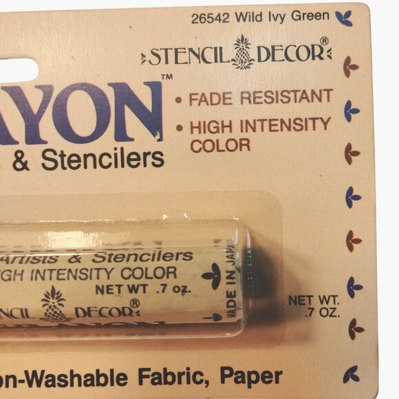 Artist Paint Crayon wild Ivy Green Oil Base Artist Stenciler 26542 - Picture 4 of 7